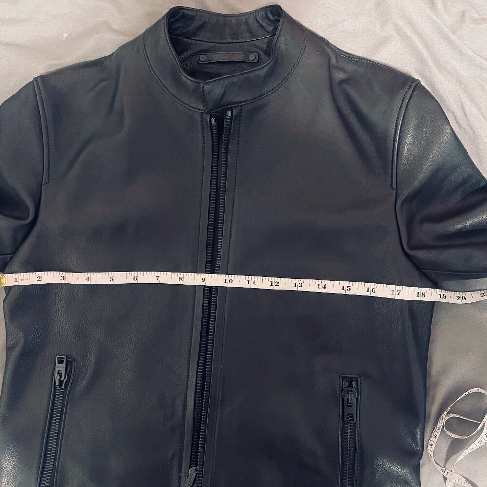 Coach 85899 BLK Cow Leather jacket XS black MSRP $1000 - Picture 7 of 9
